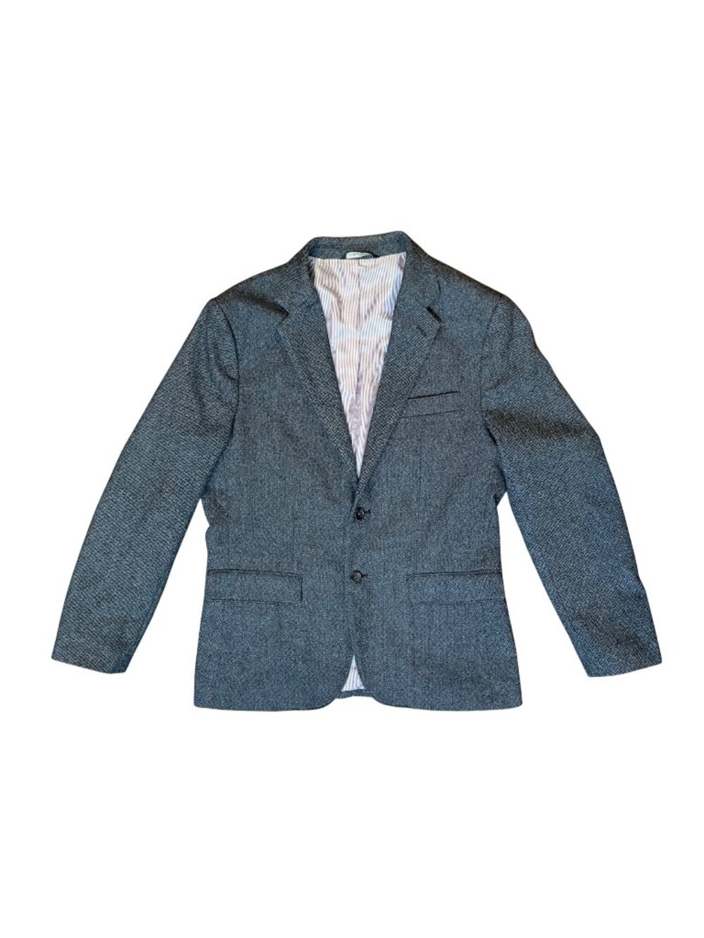 Banana Republic Mens Gray Wool Blend Tailored Slim Fit Blazer Jacket 42R Herring